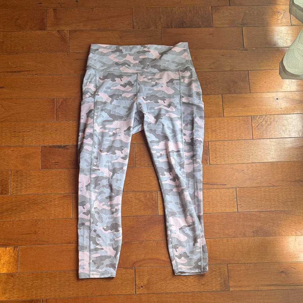 Fabletics pink Camouflage Leggings